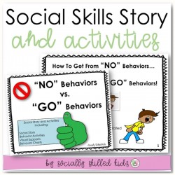  "No" Behaviors vs. "Go" Behaviors | Social Story and Activities